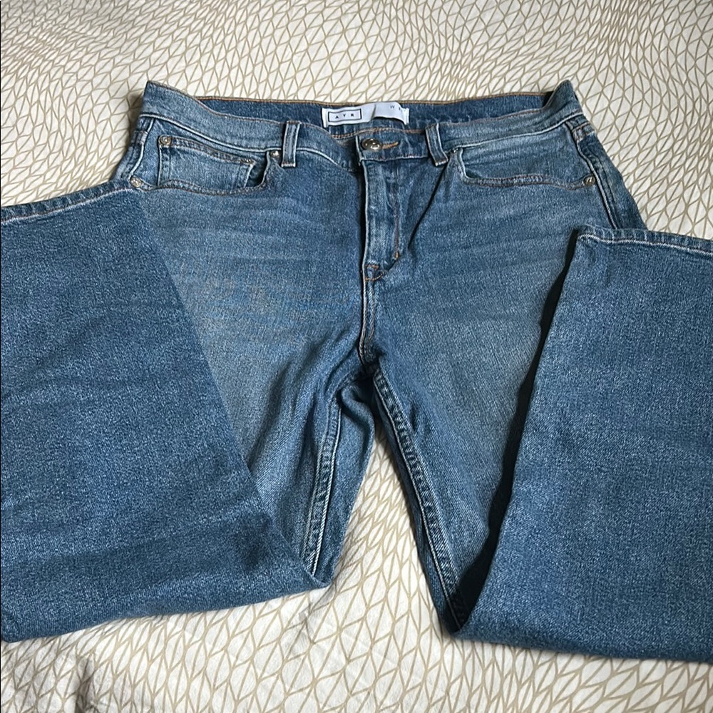 AYR Blue Straight Jeans Classic Medium Wash
